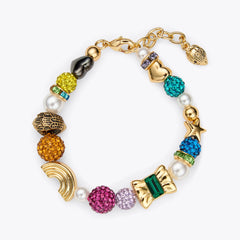 pave charm bracelet
