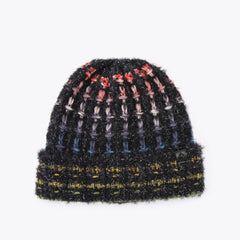 lurex knit beanie