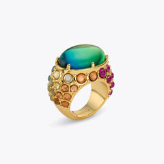 large oval mood ring