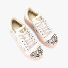 crystal toecap cupsole