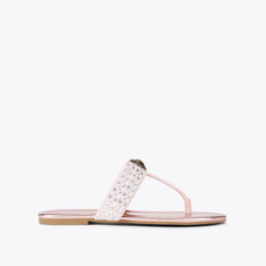 kensington crystal t-bar sandal