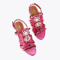 jewel fringe sandal