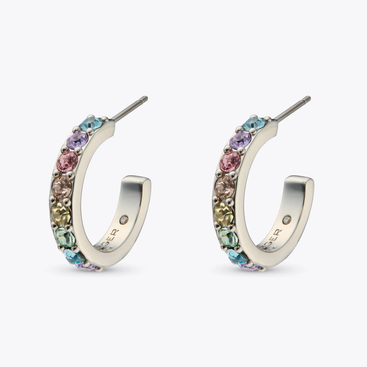 crystal hoop earring
