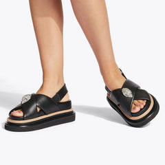 orson cross strap sandal